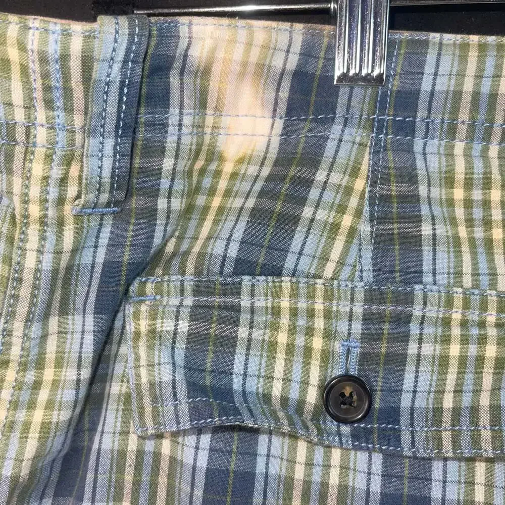 IZOD Men's‎ Plaid Flat Front Shorts Size 36